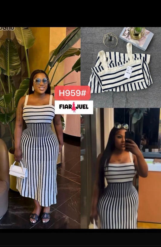robe longue moulante sans manches